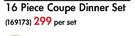 Russel Hobbs 16 Piece Coupe Dinner Set-Per Set
