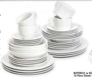 Primaries Rim Or Coupe 20 Piece Dinner Set-Per Set
