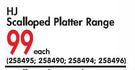 HJ Scalloped Platter Range-Each