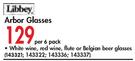 Libbey Arbor Glasses-Per 6 Pack