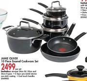 Jamie Oliver 10 Piece Enamel Cookware Set-Per Set