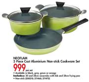 Neoflam 5 Piece Cast Aluminium Non-Stick Cookware Set-Per Set
