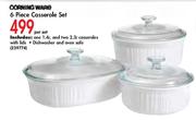Corning Ware 6 Piece Casserole Set-Per Set