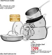 Russel Hobbs 7 Piece Stainless Steel Cookware Set-Per Set