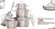 Panache 9 Piece Stainless Steel Cookware Set-Per Set