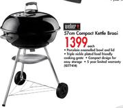 Weber 57cm Compact Kettle Braai-Each