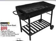 Terrace Leisure Charcoal Drum Braai(105x48x75cm)-Each