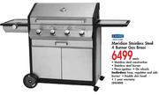 Cadac Meridian Stainless Steel 4 Burner Gas Braai-Each