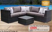 Terrace Leisure 4 Piece Poly Wicker Bayside Lounge Set-Per Set