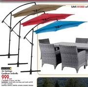 Terrace Leisure 3m Santiago Cantilever Umbrella-Each