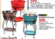 Terrace Leisure Ice Bucket With Stand-Each