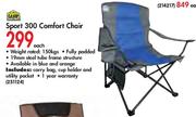 Camp Master Sport 300 Comfort Chair-Each