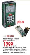 Bosch Laser Range Finder+ 4GB USB(PLP50)-Each