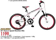 Raleigh 20" Tracer 6 Speed Mountain Bike-Each