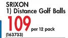 Srixon Distance Golf Balls-Per 12 Pack