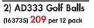 Srixon AD333 Golf Balls-Per 12 Pack