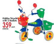 Kiddies Tricycle With 2 Baskets-Each