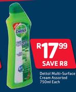 Dettol Multi Surface Cream Assorted-750ml