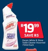 Harpic White & Shine Toilet Cleaner-750ml Each