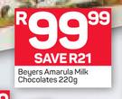 Beyers Amarula Milk Chocolate-220g
