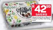 Beyers Craft Gin Or Beer & Pretzel Truffles-100g/120g Each