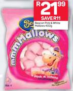 Beacon Pink & White Mallows-400g
