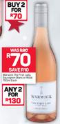Warwick The First Lady Sauvignon Blanc Or Rose-750ml Each