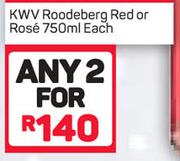 KWV Roodeberg Red Or Rose-2x750ml  