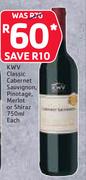 KWV Classic Cabernet Sauvignon, Pinotage, Merlot Or Shiraz 750ml-Each