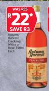 Autumn Harvest Crackling White Or Rose 750ml-Each