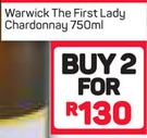 Warwick The First Lady Chardonnay-2 x 750ml