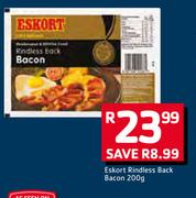 Eskort Rindless Back Bacon-200g