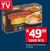 Mama's Pies Assorted-6s Each