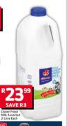 Clover Fresh Milk Assorted-2ltr Each