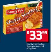 Country Fair Chicken Steaklets Assorted-400g Each