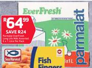 Parmalat Everfresh long Life Milk Assorted 6 x 1Ltr-Per Pack