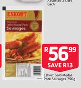 Eskort Gold Medal Pork Sausages 750g