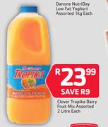 Clover Tropika Dairy Fruit Mix Assorted 2Ltr-Each