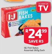 I & J Fish Bakes Assorted 360g-Each