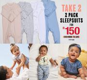 2 Pack Sleepsuits