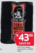 Toni Tonic Water 4 x 250ml-Each