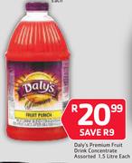 Dely's Premium Fruit Drink Concentrate 1.5Ltr-Each