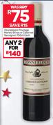 Zonnebloem Pinotage/Merlot/Shiraz Or Cabernet Sauvignon-750ml Each