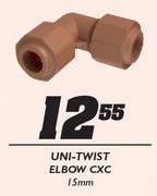 Uni-Twist Elbow CXC-15mm