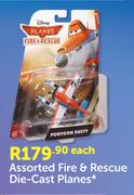 Disney Assorted Fire & Rescue Die-Cast Planes-Each