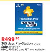 Sony 365 Days Play Station Plus Subscription