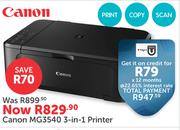 Canon MG3540 3-in-1 Printer