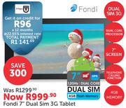 Fondi 7" Dual Sim 3G Tablet