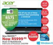 Acer i3 Notebook