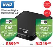 Western Digital 2TB Hard Drives 2.5"